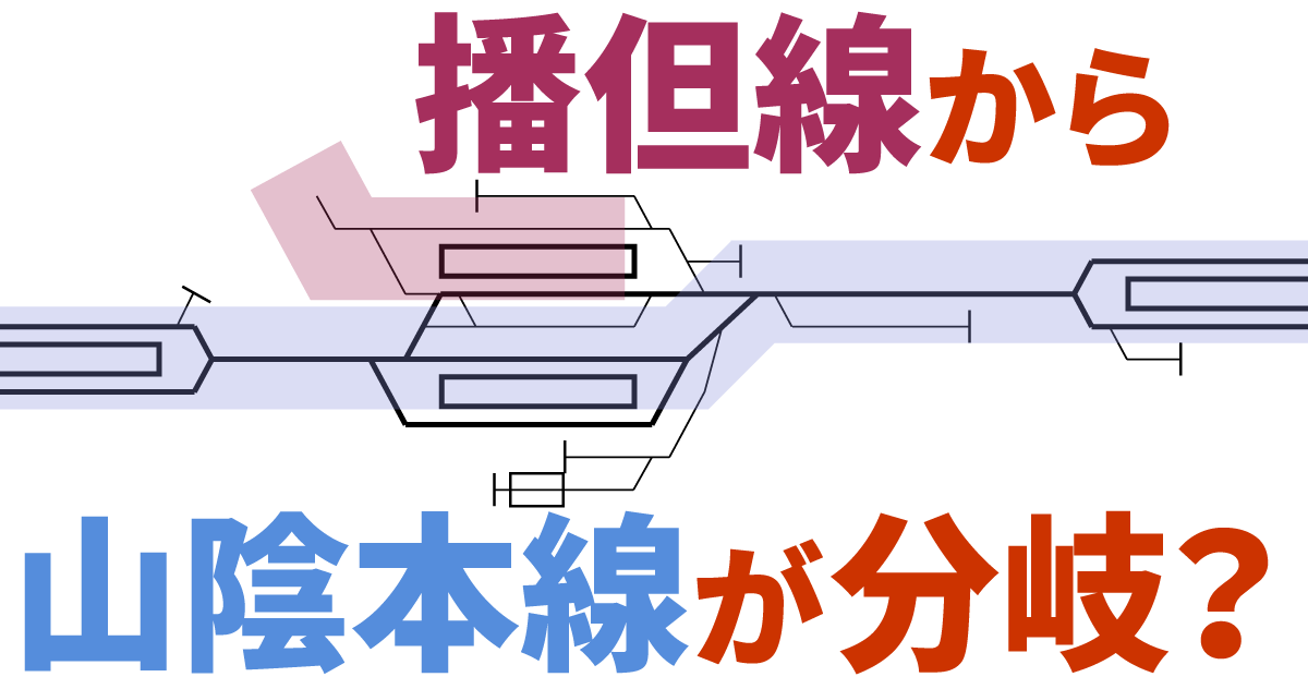 「明治時代」の建設経緯を配線に残す分岐駅