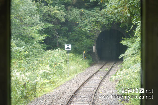 徐行区間内の速度制限解除標識（山田線上米内～区界間）