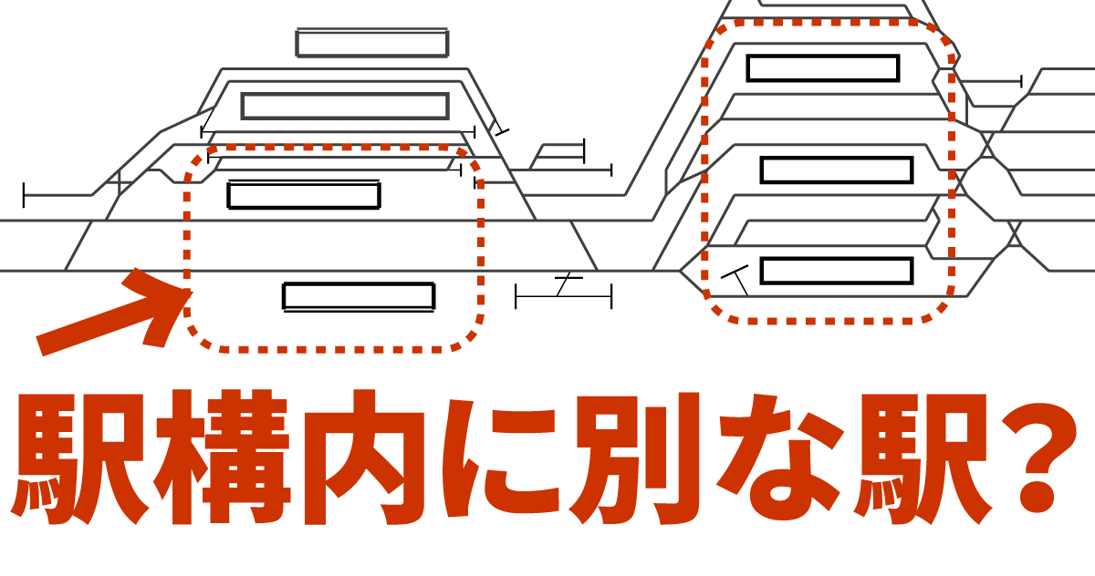 【親子駅】構内に別の駅がある駅